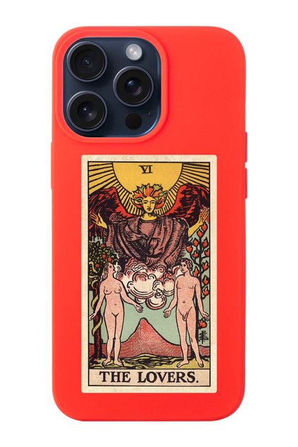iPhone 15 Pro Compatible the Lovers Tarot Patterned Launch Phone Case