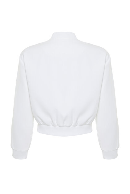 Trendyolmilla Ekru Crop İnce Bomber Mont TWOSS24MO00032 Fiyatı