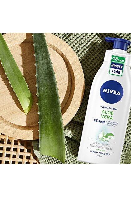 NIVEA Aloe Vera Body Lotion 400ml, normal / dry skin, 48 Hour