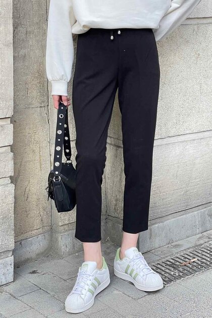 Waist Elastic Pencil Pants