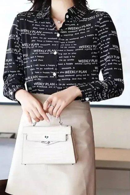 Printed Digital Printed Crepe Fabric Shirt