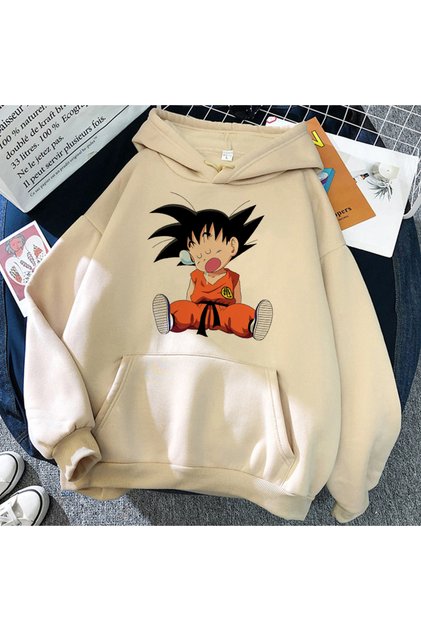 Manga Dragon ball Hoodie Unisex Goku Ullzang japon animesi Kapşonlu