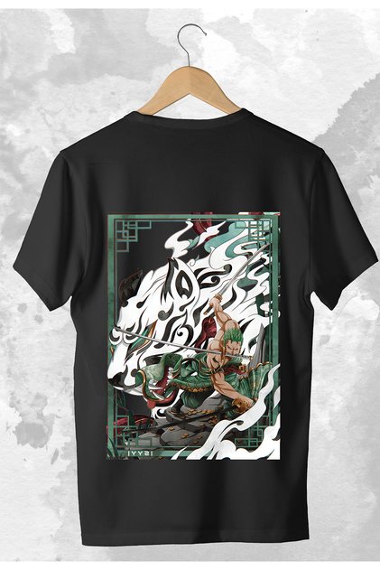 One Piece: Roronoa Zoro Printed Oversized Anime T-shirt