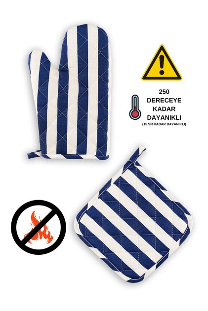 Fireproof Oven Glove and Oven Holder (1 GLOVE 1 GRIFT)