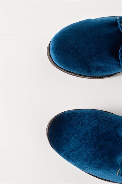 Shoes & More Oxxyo Mavi Loafer Ayakkabı - 5