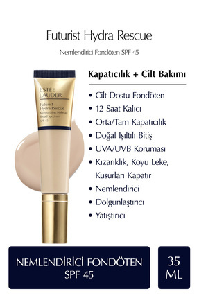 Estee Lauder Futurist Hydra Rescue SPF 45 Nemlendirici Fondöten