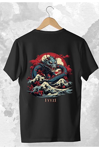 DRAGONデザイン 黒ベスト サイズ2 Storepoint Unisex Oversize Dragon Japon T-Shirt - Fiyatı, Yorumları