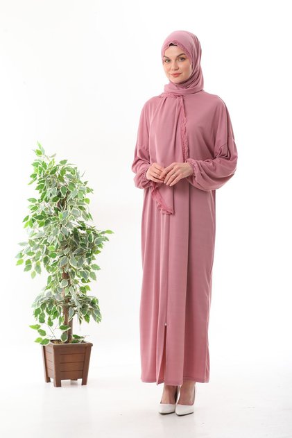 lace headscarf zipper wrists non-slip prayer dress