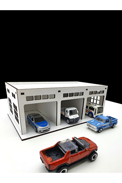 reklambalaj 1/64 Ölçek Araçlar İçin %100 Ahşap Tek Katlı (Işıksız
