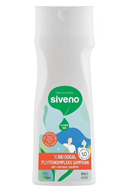 Siveno %100 Doğal Fitokompleks Şampuan 7 Değerli Bitki Yoğun Dökülme Karşıtı Dolgunlaştırıcı 300 ml - 3