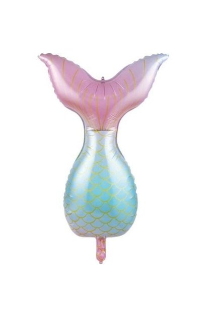 Macaron Mermaid Tail Shaped Foil Balloon