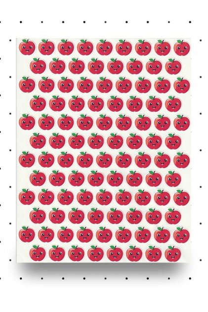 Red Apples Sticker Set 1.6 cm 102 pcs School Nursery Kindergarten Preschool Reward Sticker NSTI0165