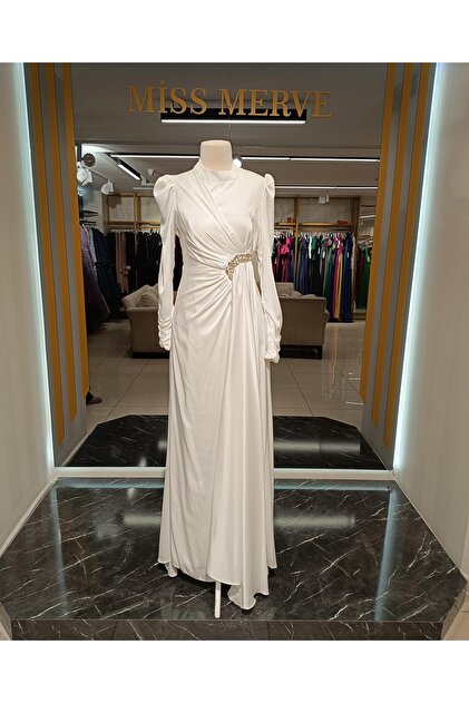 sachin and babi light blue dress Evening Dress Modest Hijab Clothing | TRENDTESETTR