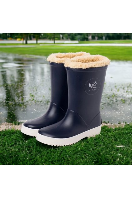 W10207 Splash unisex çocuk içi kürklü kar botu , yağmur çizmesi , kaymaz taban