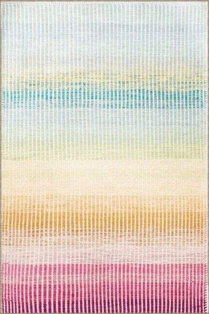 Multicolor Abstract Patterned Creative Modern Decorative Carpet 3179