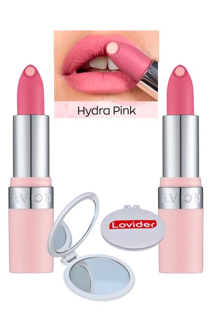 Hydramatic Mat Ruj Pink 2'li + Lovider Cep Aynası Hediye