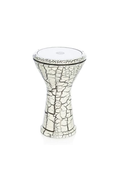 Beyaz Çatlak Boyalı Bas Döküm Darbuka 153
