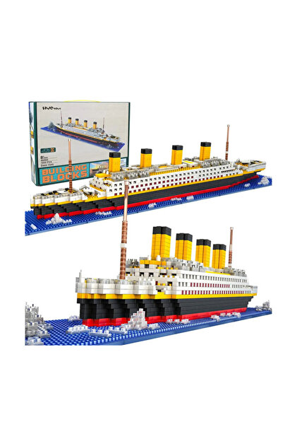 Genel Markalar Titanic 3D Lego 1878 Parça Puzzle Tekne Zorlu