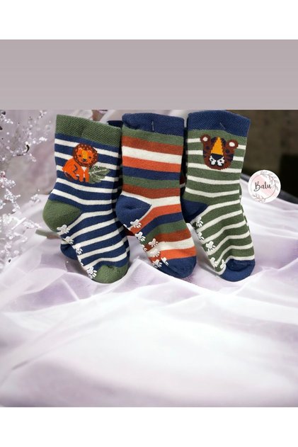 CHILDREN'S NON-SLIP TOWEL SOCKS SET