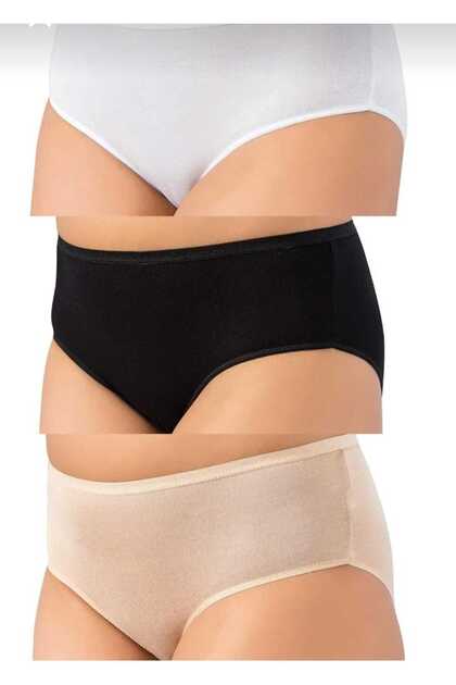 3200 - 2 Pieces of 3 Pack Shaped Total 6 Pieces Bamboo High Waist Slip Panties