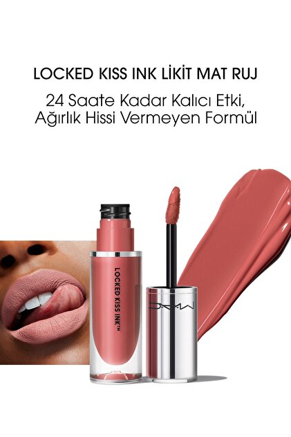 Mac Locked Kiss Ink 24hr Likit Mat Ruj - Mischief - 4ml