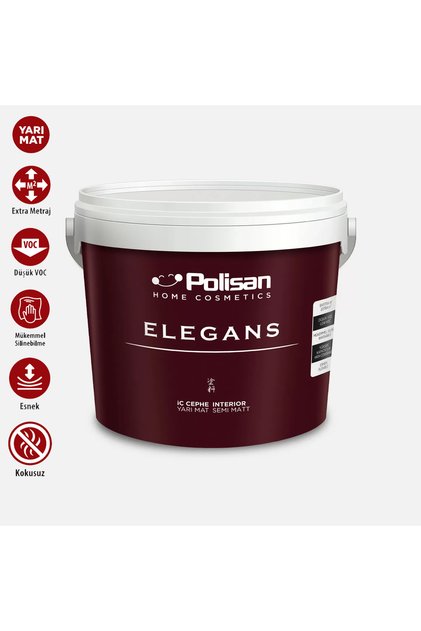 POLİSAN ELEGANS EXTRA YARIMAT BOYA A+ BAZ 12.5 LT
