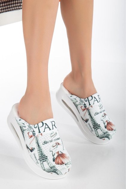 Air Sole Hospital Chef Slippers Patterned 457