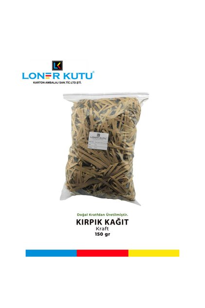 Kırpık Kırpıntı Kağıt 150gr Kraft Renkli Süs Dolgu Malzemesi Paper Doğal Krafttan Üretilmiştir