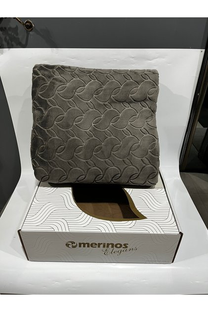 MERİNOS ELEGANCE ÇİFT KİŞİLİK BATTANİYE ANTRASİT