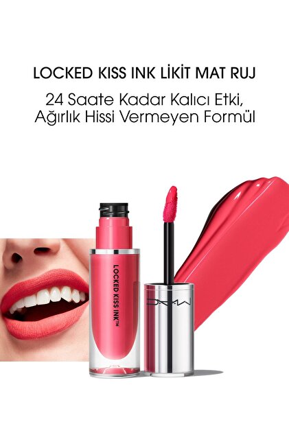 Mac Locked Kiss Ink 24hr Likit Mat Ruj - Upgraded - 4ml