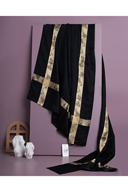 Gi Luxury Jacquard Shawl - 2 - Black -