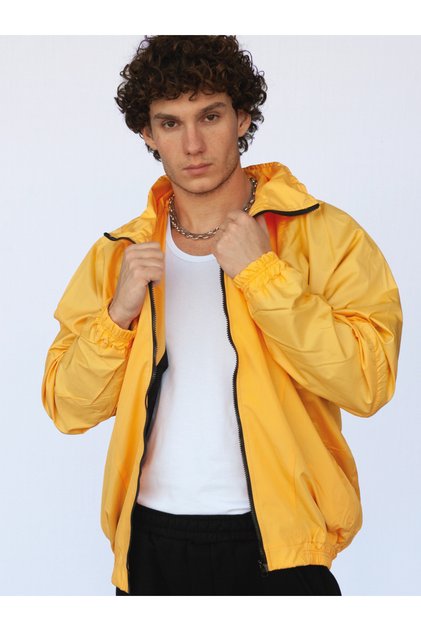 Women's Men's Yellow Colored Bomber Jacket
