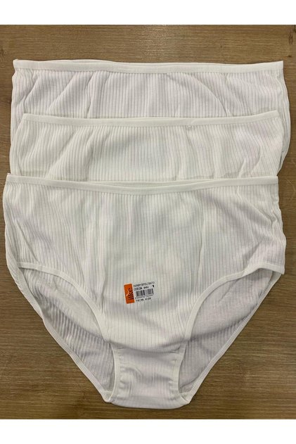 Women's Derby Ribbed Large Size Bato Panties