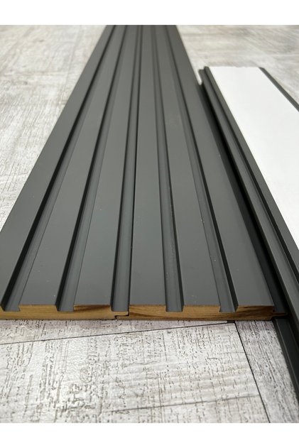 Dupa Duvar Panelleri Dekoratif Pvc Kaplama 4 Adet Lb- Soft Touch Fırtına Gri Lb3771