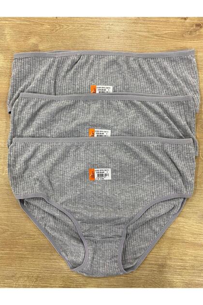 Women's Derby Ribbed Large Size Bato Panties