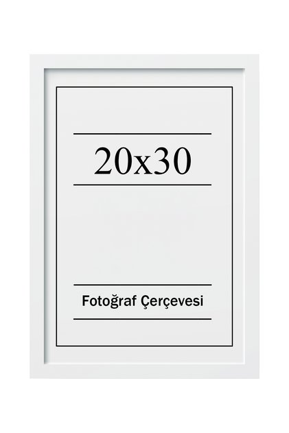 A4 Çerçeve Beyaz 20x30 Diploma Belge Sertifika Tekli Düz model Fotoğraf Resim Çerçeve Seti