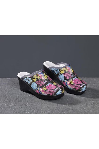 Wedge Heeled Women's Sabo Slippers 778