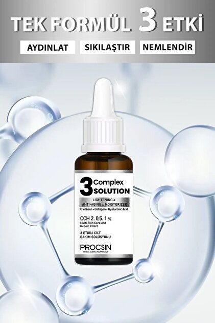 PROCSIN Aydınlatıcı Sıkılaştırıcı Nemlendirici 3 Complex Solution