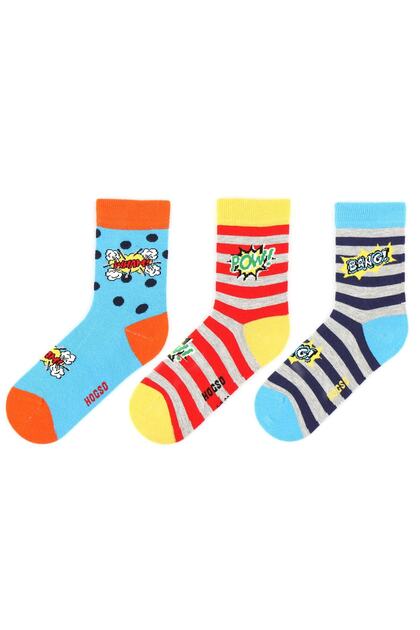 Popart Patterned 3-Pack Children's Socks