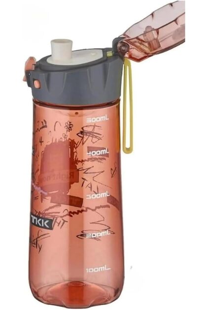 Tkk T-1008 Pink 500ml Patterned Water Bottle