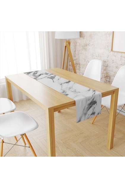 Runner de marmură gri cu textura catifea 107