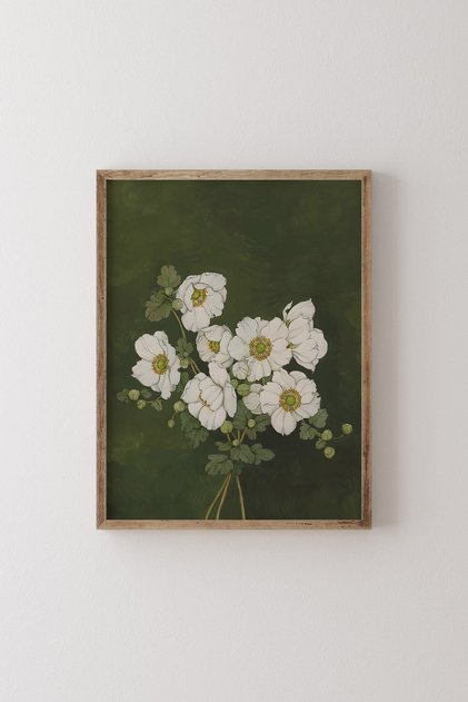 Flowers - Wooden Frame