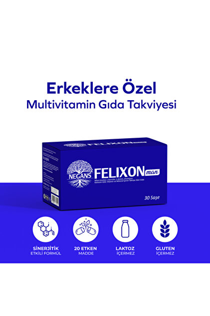 NEGANS Felixon Man Multivitamin Gıda Takviyesi - Fiyatı, Yorumları