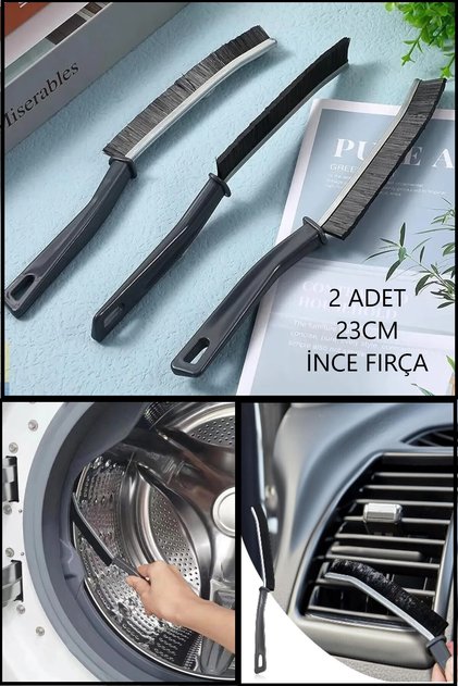 2 Multi-Purpose Fine Cleaning Brush - Joint Bathroom Kitchen Sink Detail Cleaning Brush