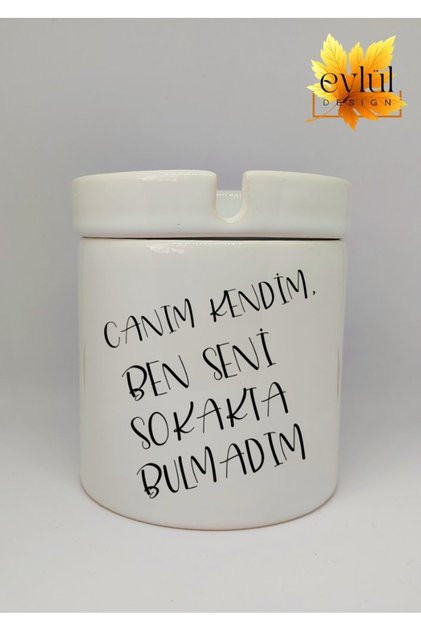 Note to Myself Special Design Printed Ceramic Ashtray Unscented Ashtray