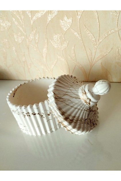 Stylish Covered Decorative Concrete Organizer / box / Jewelry