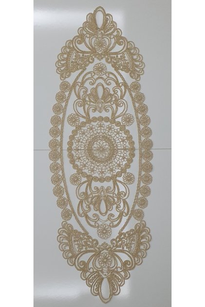 Daisy Pattern Anglez Cord Fire Table(38×108cm)