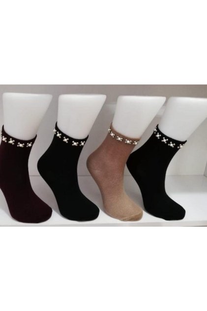 Women's 4-Piece Pearl Combed Cotton Socks