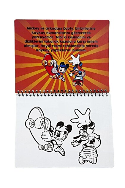 Magic Water Disney Mickey Mouse Lisanslı Sihirli Boyama Kitabı