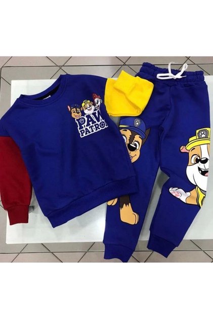 Children's New Season Pawpetrol Printed Tracksuit Set (BUY 1 SIZE BIGGER)